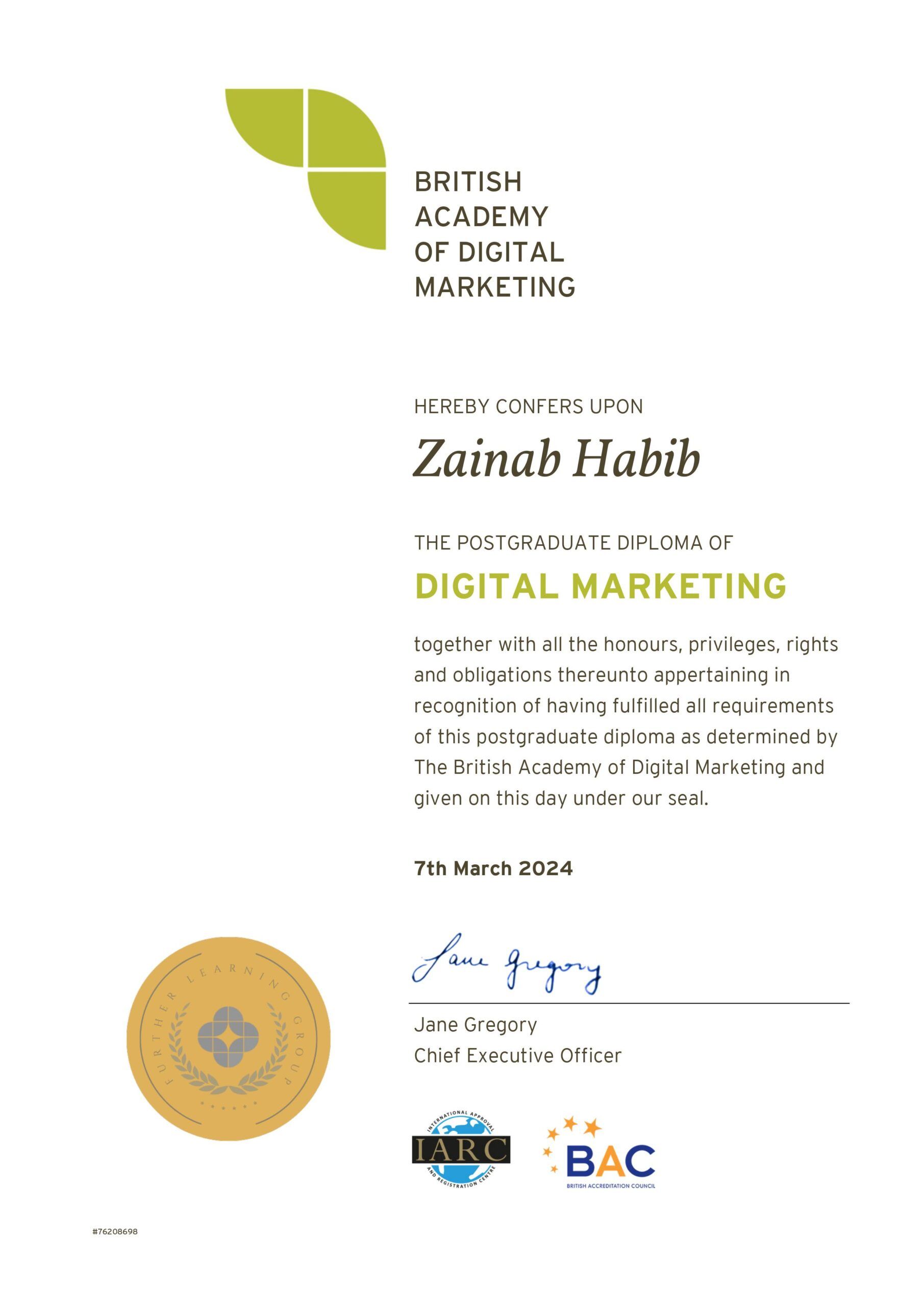 Certificate